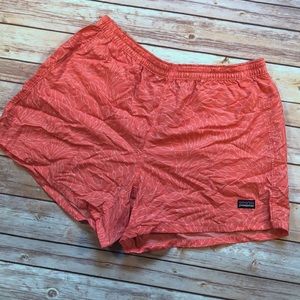 Patagonia Baggies Peach Patterned Shorts